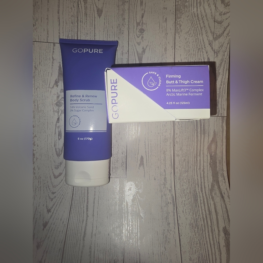 GoPure Body Scrub and Firming Cream Set